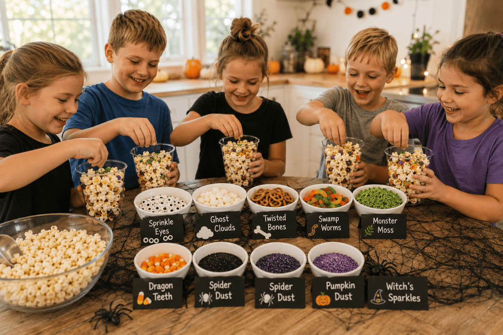 Potion Popcorn: Easy Halloween Popcorn Bar for&nbsp;Kids